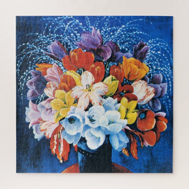 Moise Kisling, Tulpenstrauß, Puzzle (Vertikal)