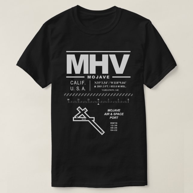 Mojave Air & Space Port MHV T - Shirt (Design vorne)