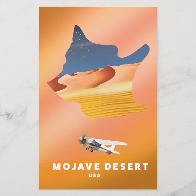 Mojave Desert USA Karte (Vorderseite)