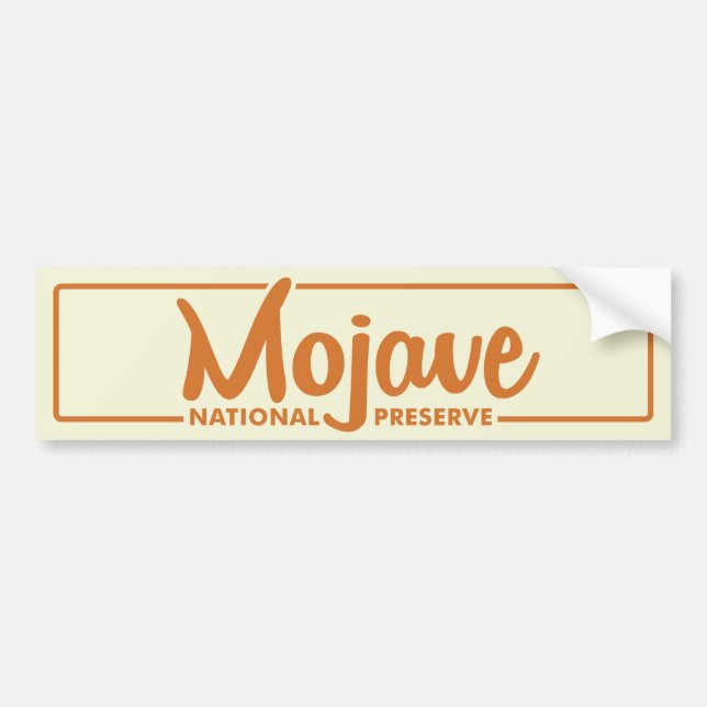 Mojave-nationale Konserve Autoaufkleber (Vorne)