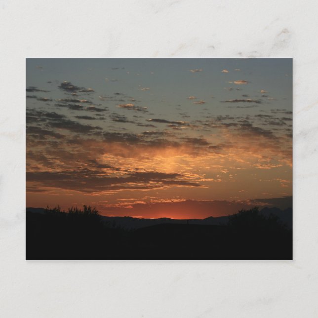 Mojave Sonnenuntergang Postkarte (Vorderseite)