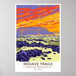 Mojave Trails National Monument Amboy Krater Poster