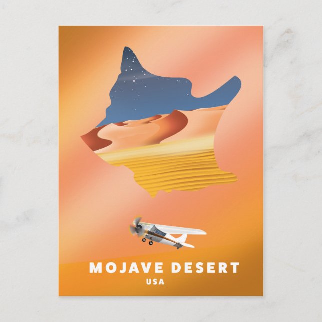 Mojave-Wüste USA Karte (Vorderseite)