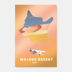 Mojave-Wüste USA Karte Post-it Klebezettel