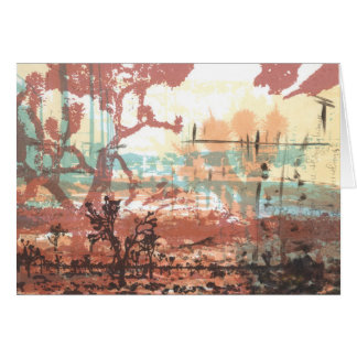 Mojave-Wüsten-Joshua-Baum-Kunst-Karte