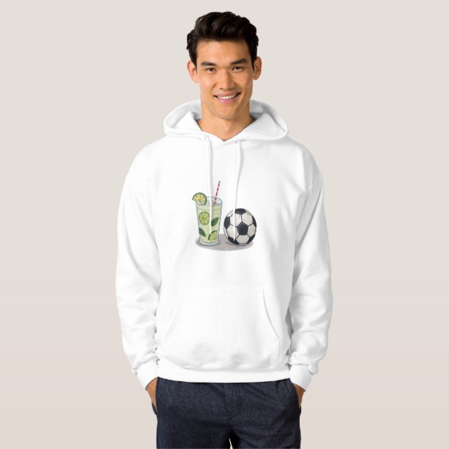 Mojito and soccer ball hoodie (Vorne ganz)