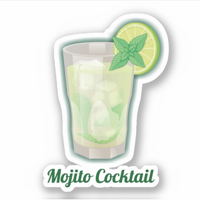 Mojito Aufkleber (Vorderseite)