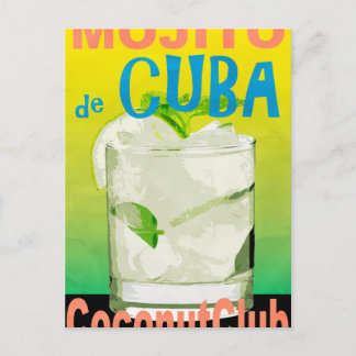 Mojito aus Kuba Postkarte