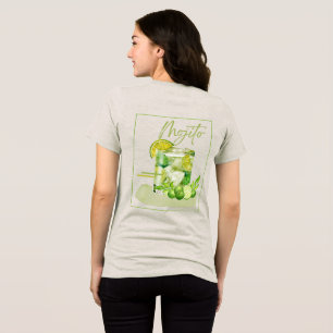 Mojito-Cocktail-Aquarell-Kunst Tri-Blend Shirt