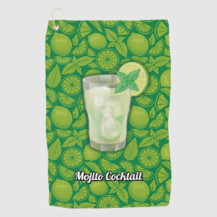 Mojito Cocktail Golfhandtuch