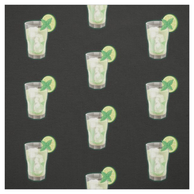 Mojito Cocktail Pattern Stoff (Muster)