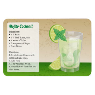 Mojito Cocktail Rezept Magnet