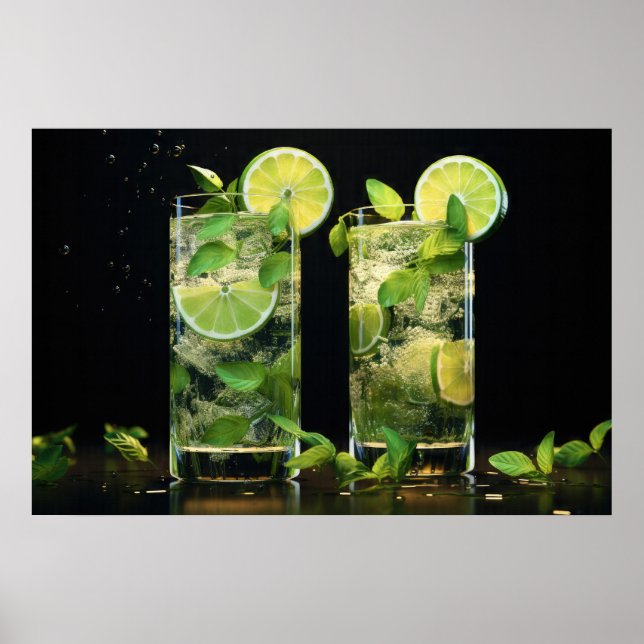 Mojito Cocktails Poster (Vorne)