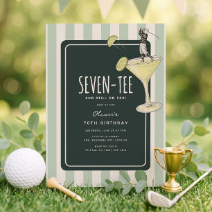 Mojito Golf Thema 70. Geburtstag Einladung