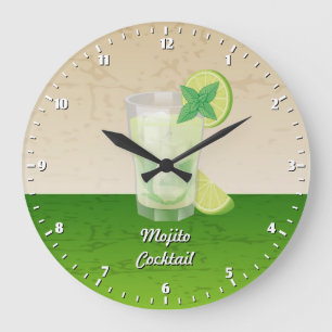 Mojito Große Wanduhr