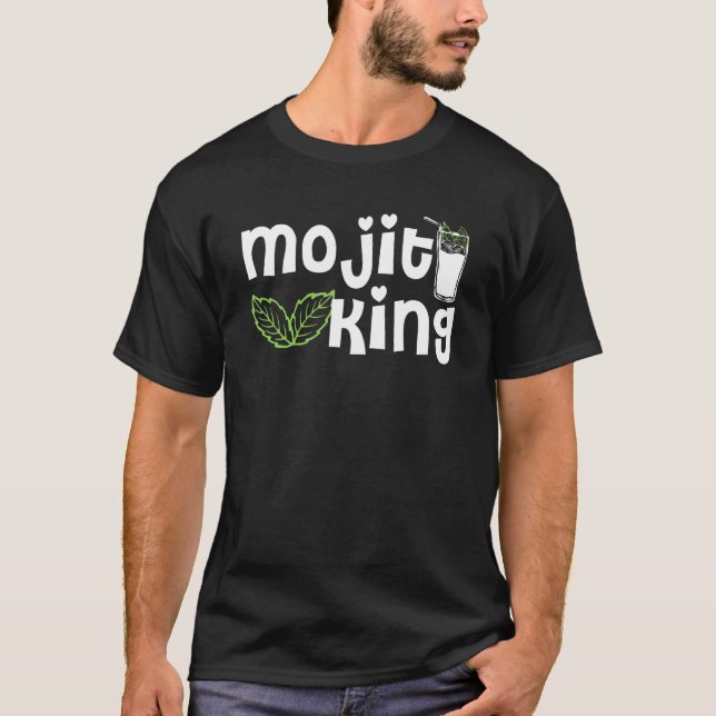 Mojito King Barkeeper Mojitos T-Shirt (Vorderseite)