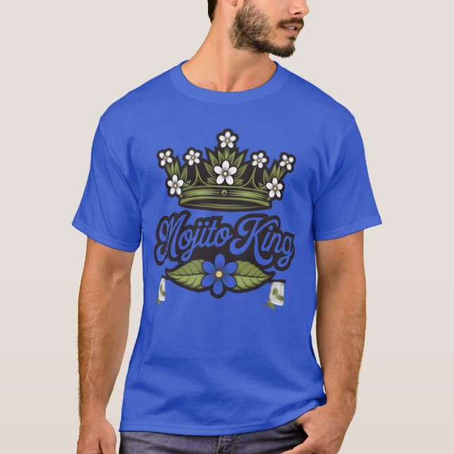 Mojito King Loves Mojitos Boys Gifts retro T-Shirt (Vorderseite)