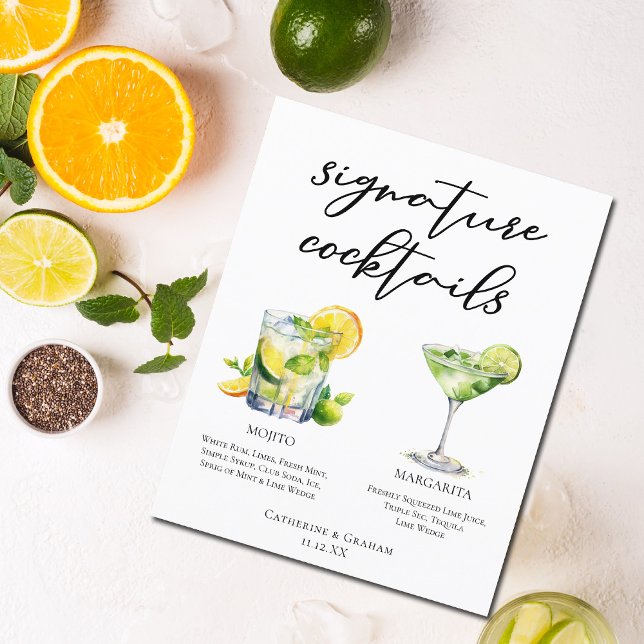 Mojito Margarita Unterschrift Cocktails Hochzeitsm (Von Creator hochgeladen)