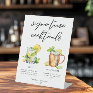 Mojito Moskau Mule Signature Cocktails Menü Sockelschild