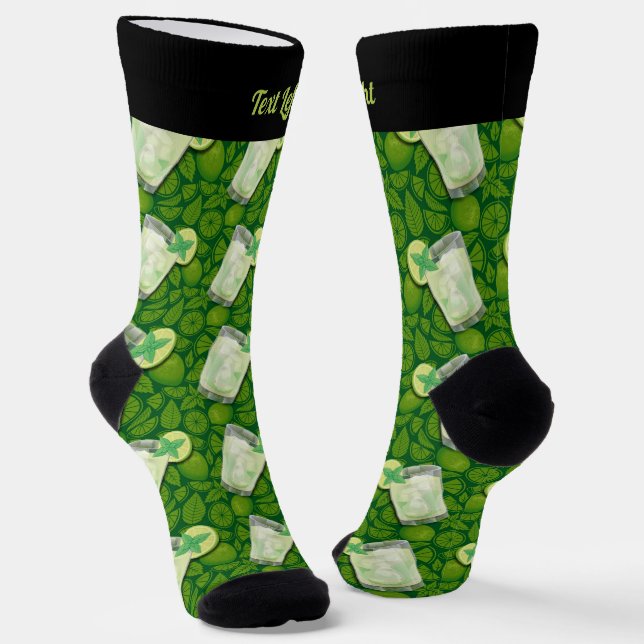 Mojito Pattern Socks Socken (Gewinkelt)