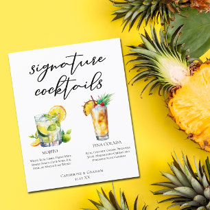 Mojito Piña Colada Unterschrift Cocktails Menü