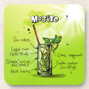 Mojito Recipe Getränkeuntersetzer