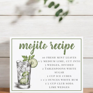 Mojito Recipe Postkarte