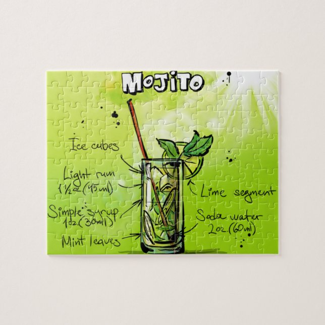 Mojito Recipe Puzzle (Horizontal)