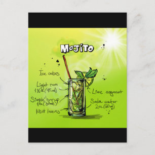 Mojito-Rezept Postkarte
