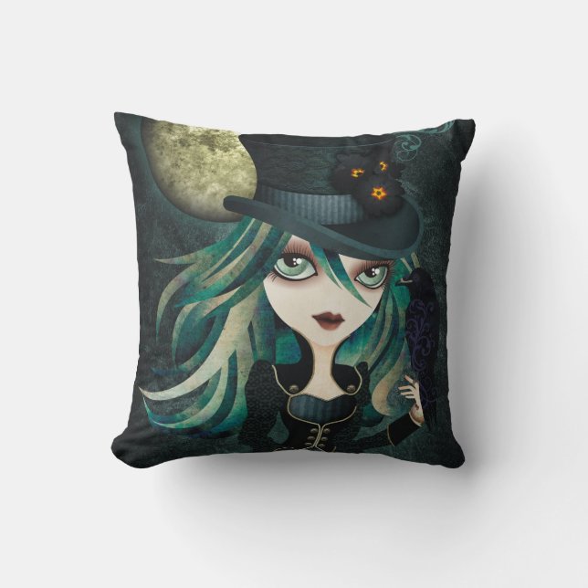 MoJo der Mond des Raben Kissen (Vorderseite)