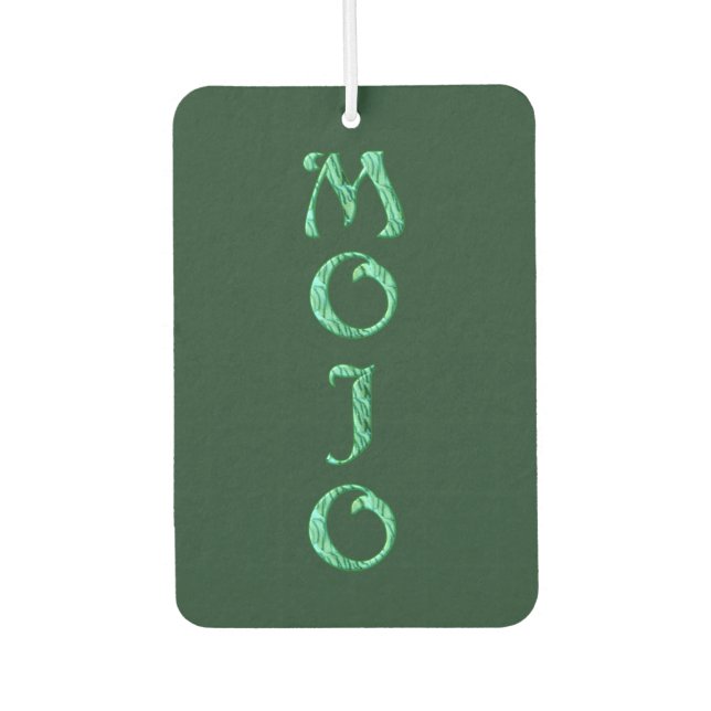 Mojo Green Car Air Erfrischung Autolufterfrischer (Vorderseite)