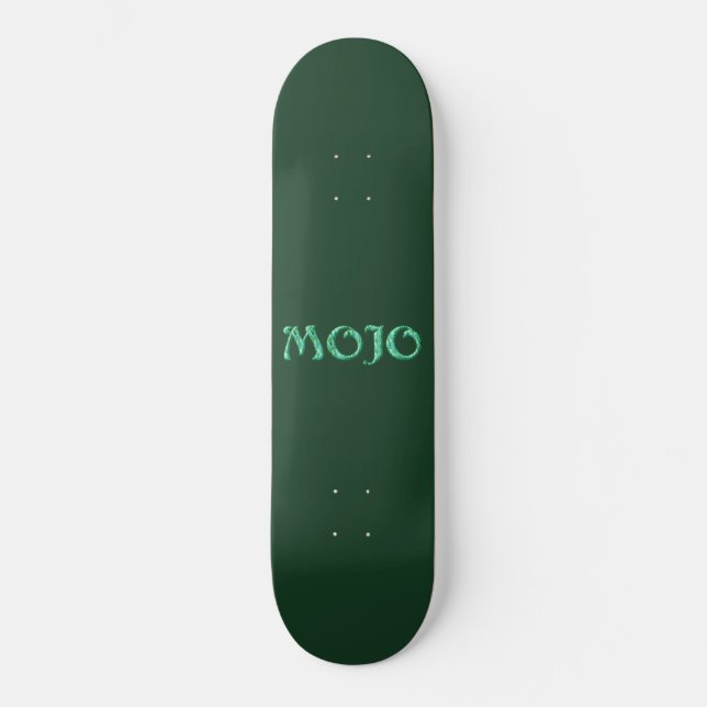 Mojo Green Skateboard (Vorderseite)