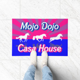 Mojo House Bisexual Flag Unicorn Fußmatte