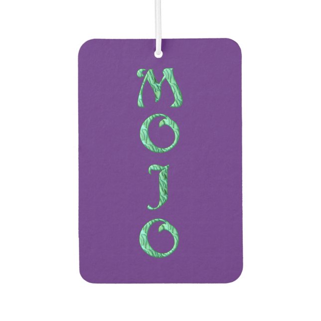 Mojo lila Autoluftkühler Autolufterfrischer (Vorderseite)