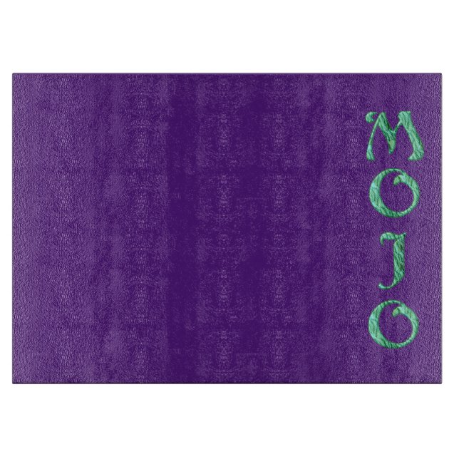 Mojo lila Glasspanplatte Schneidebrett (Vorderseite)