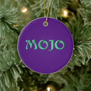 Mojo lila Kleiderbügel rund Keramik Ornament