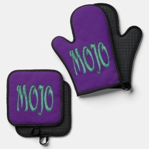 Mojo lila Silikon-Ofen-Mitt Set