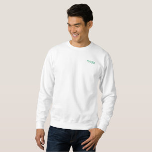 Mojo Männer weiße Sweatshirt-Tasche Sweatshirt
