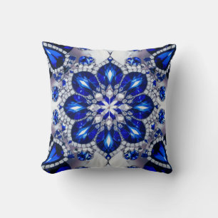 MoJo Pillow mit blauweißem Farbdesign Kissen