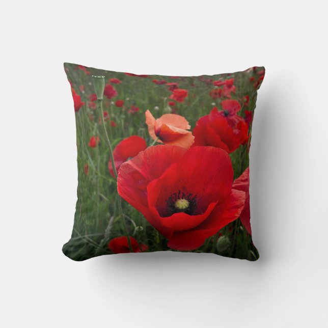 Mojo-Pillow/Poppy Field American Mojo Kissen (Vorderseite)
