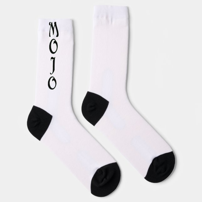 Mojo Premium Socken in Schwarz und Weiß (Rechts)