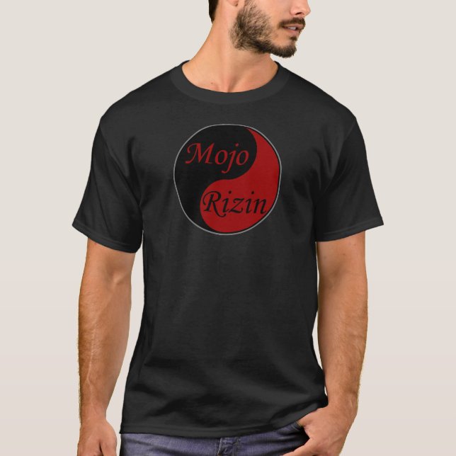 Mojo Rizin Schwarzes - große Logo-Front T-Shirt (Vorderseite)