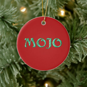 Mojo-Rot-Kleidung Keramik Ornament