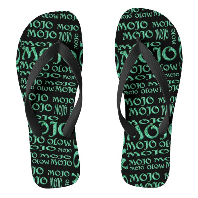 Mojo-Schwarz-Breitflip-Flops Flip Flops (Fußbett)