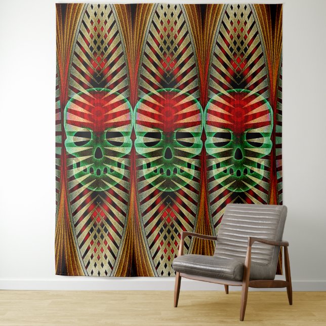 Mojo Skull Tapestry Wandteppich (Beispiel)