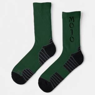 Mojo-Socken in schwarz und grün mit hoher Leistung Socken