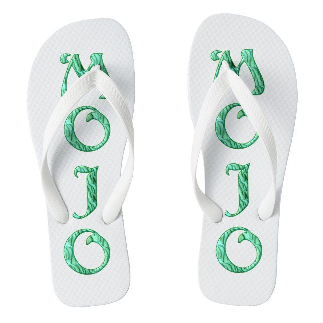 Mojo-weiße Flip-Flops Flip Flops (Fußbett)
