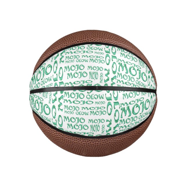 Mojo White Mini Basketball (Vorderseite)