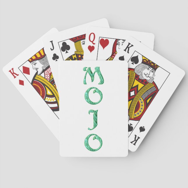 Mojo white Poker spielt Karten Spielkarten (Rückseite)