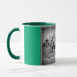 Mok met kannibalen op jacht tasse